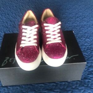Betsey Johnson Sidny Platform Rhinestone Sneakers